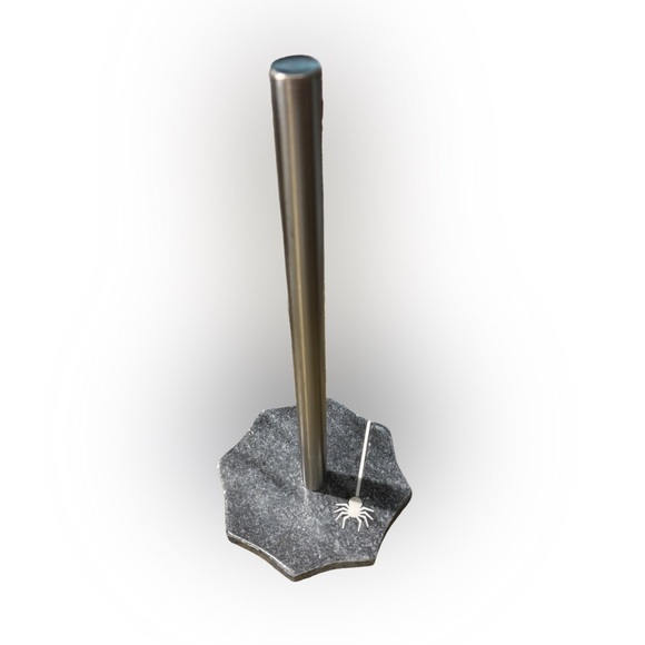 NEW marble & Metal Spider Paper Towel Holder - Picture 1 of 3